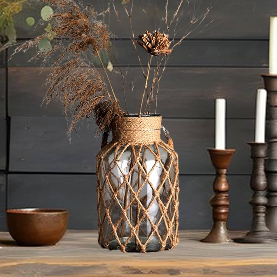 Amazon.com: Net Rope Wrapping Decorative Bottle Creative